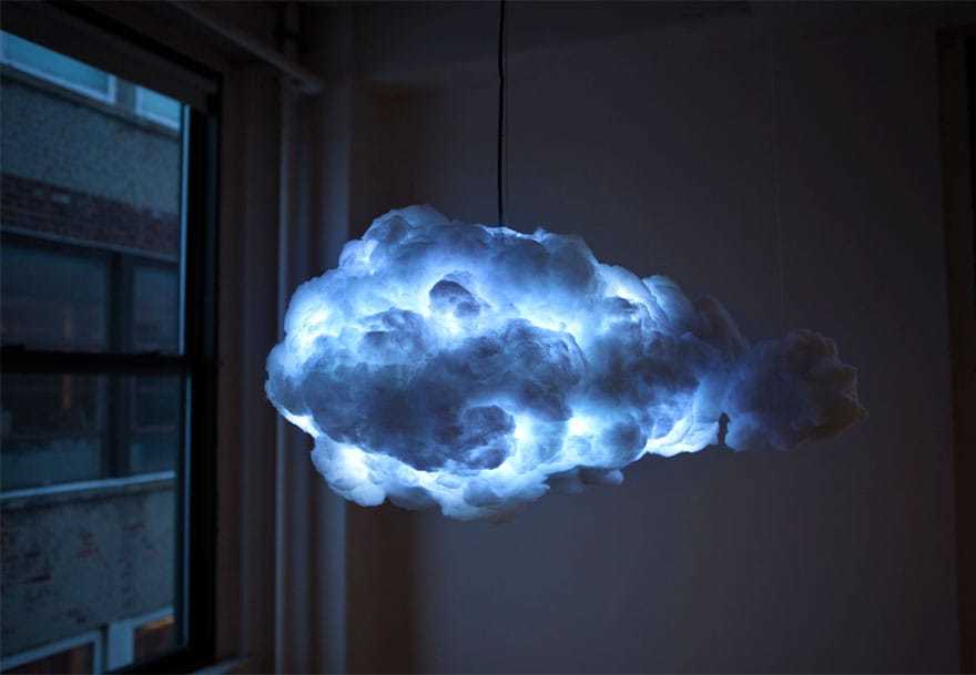 Lampada nuvola, effetto temporale