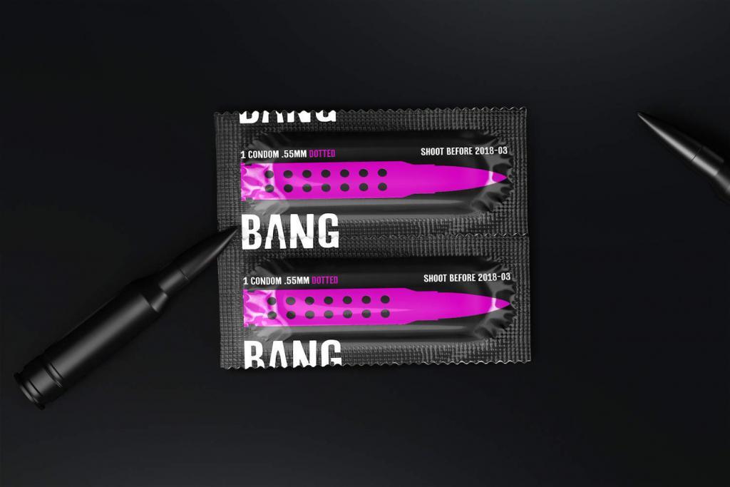 Bang Condom Packaging