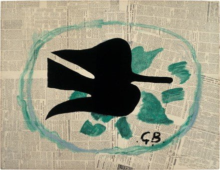 Braque_L'oiseau dans le feuillage_1961