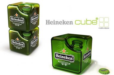Cubic Heineken Bottle, un packaging rivoluzionario