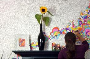 Carta da parati da colorare