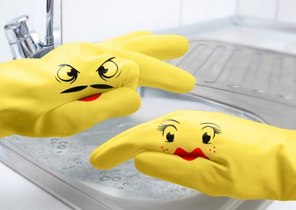 Accessori da cucina divertenti - guanti gialli