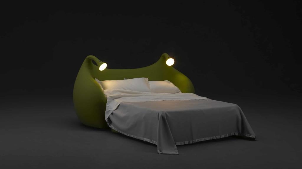 Letto Con Luci Sulla Testiera