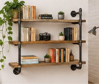 Libreria con tubi fai da te: come realizzarla in stile industriale