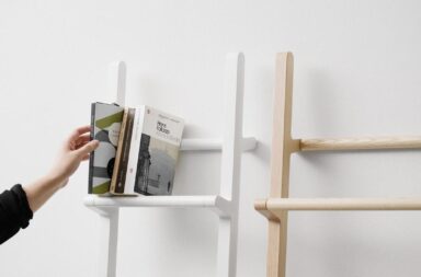 Verso Shelf di Mikko Halonen: la libreria a forma di scala
