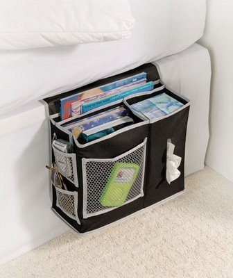 6 Pocket Bedside Storage Mattress Book Remote Caddy