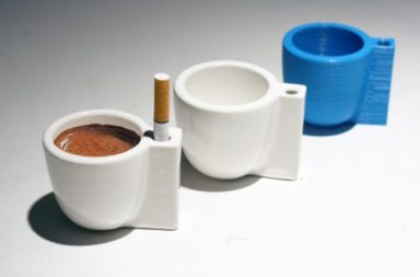 Solo e Sola: espresso + cigarette cup
