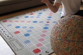 Scrabble Rug