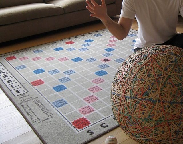 Scrabble Rug