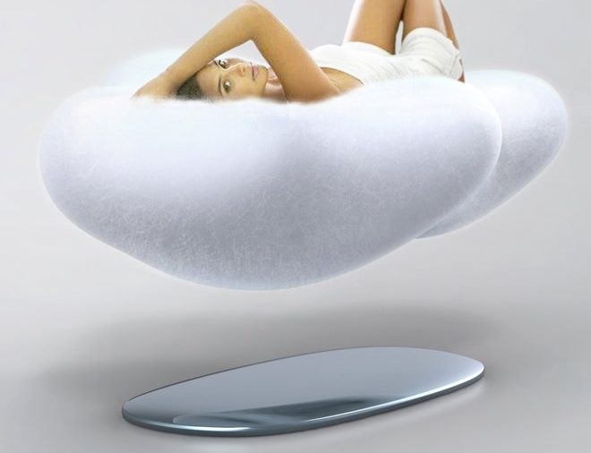 Floating cloud couch concept