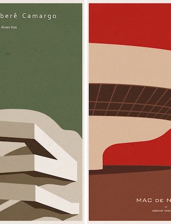 Popular Architectural Works Turned Minimalist Posters