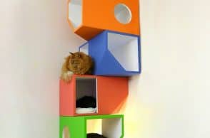 Catissa: modern wall mounted cat tree