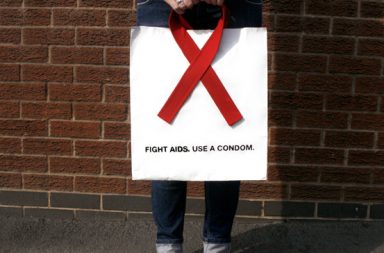 Fight AIDS Tote Bag