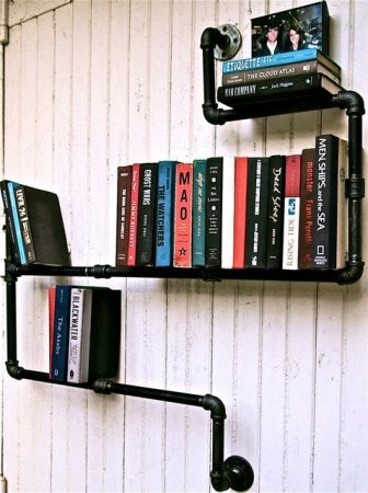Industrial Pipe Bookshelf
