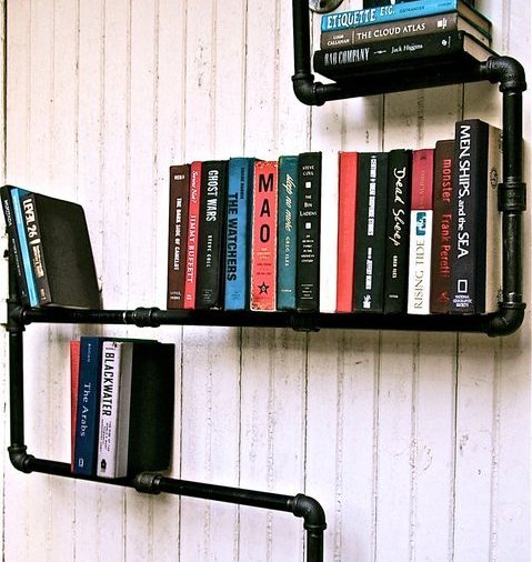Industrial Pipe Bookshelf