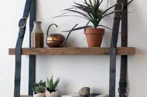 Tutorial Hanging Leather Shelves