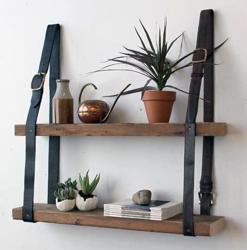 Tutorial Hanging Leather Shelves