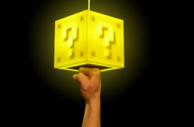 Interactive 8-bit Question Block Lamp