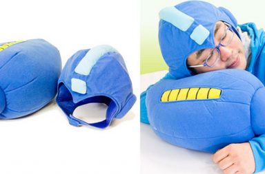 Mega Man Arm Cannon Pillow And Helmet Set
