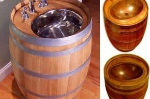 The Original Whiskey Barrel Sink