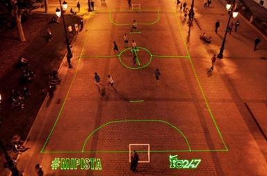 Nike’s FC247 laser beam soccer