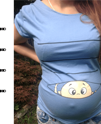 Baby Peeking Maternity Shirt