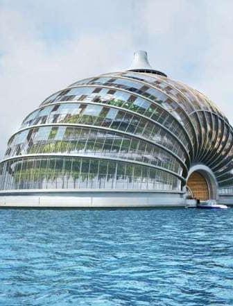 Ark hotel, un edificio impermeabile a prova di tsunami in China