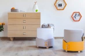 Il pouf simpatico e colorato “Polsino”