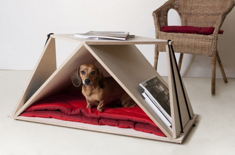 Tavolo da salotto con cuccia integrata