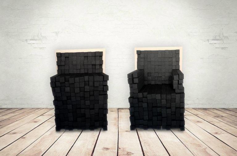 Skin in, da seduta modulare ad elemento scultoreo