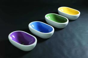 Un tocco di colore in bagno!