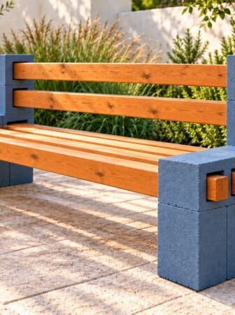 Come realizzare panchine da giardino con blocchi forati