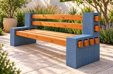 Come realizzare panchine da giardino con blocchi forati