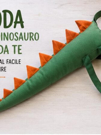 Coda da dinosauro fai da te: tutorial facile da cucire