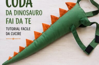 Coda da dinosauro fai da te: tutorial facile da cucire