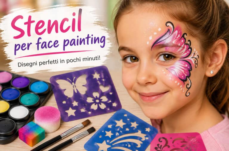Stencil per face painting: come dipingere il viso facilmente