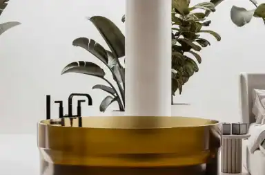 Danilo Fedeli firma Iris per Norah Design: una collezione di lavabi e vasche da bagno essenziali e avvolgenti