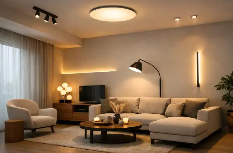 Illuminazione soggiorno senza controsoffitto: 8 idee