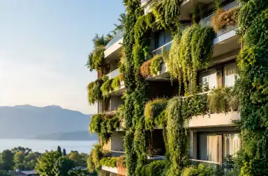 Facciata verde residenziale, progetto vivo