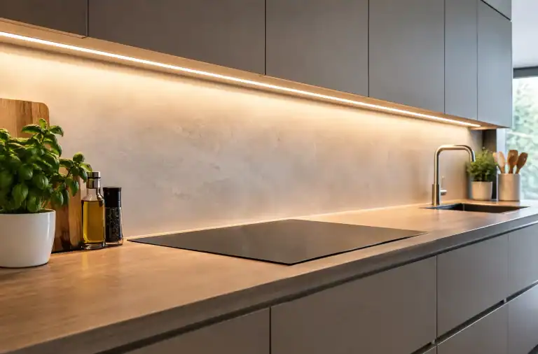 LED sotto pensili cucina per un piano perfetto