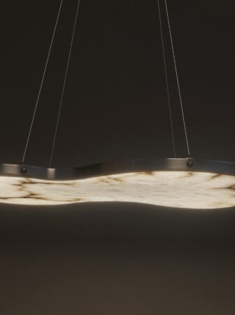 FABULA di MATLIGHT MILANO: la lampada in alabastro che trasforma la pietra in luce