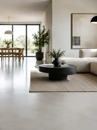 Microcemento resina per interni contemporanei