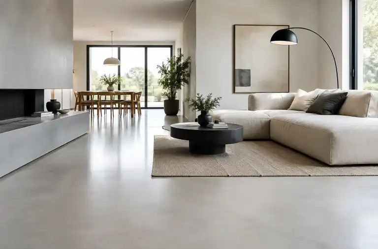 Microcemento resina per interni contemporanei