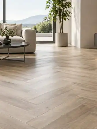 Parquet gres porcellanato per interni contemporanei