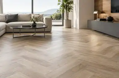 Parquet gres porcellanato per interni contemporanei