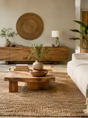 Arredamento in materiali naturali per spazi attuali