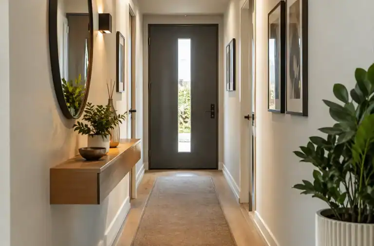 Come valorizzare ingresso stretto con il design