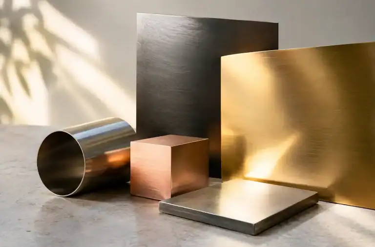 Finiture metalliche design tra materia e luce
